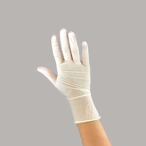 Latex Handsker, Hvid, Med pudder, 100 stk - A/S